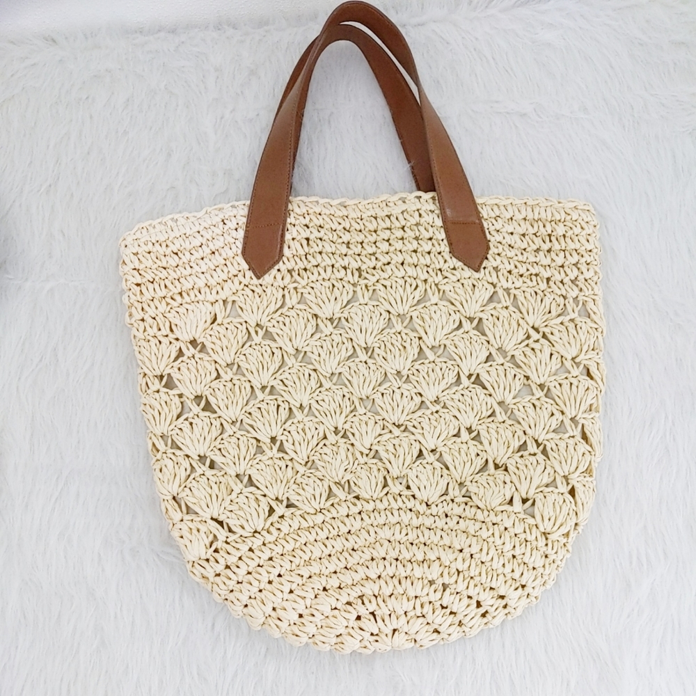 Sun N Sand Woven Beach Bag